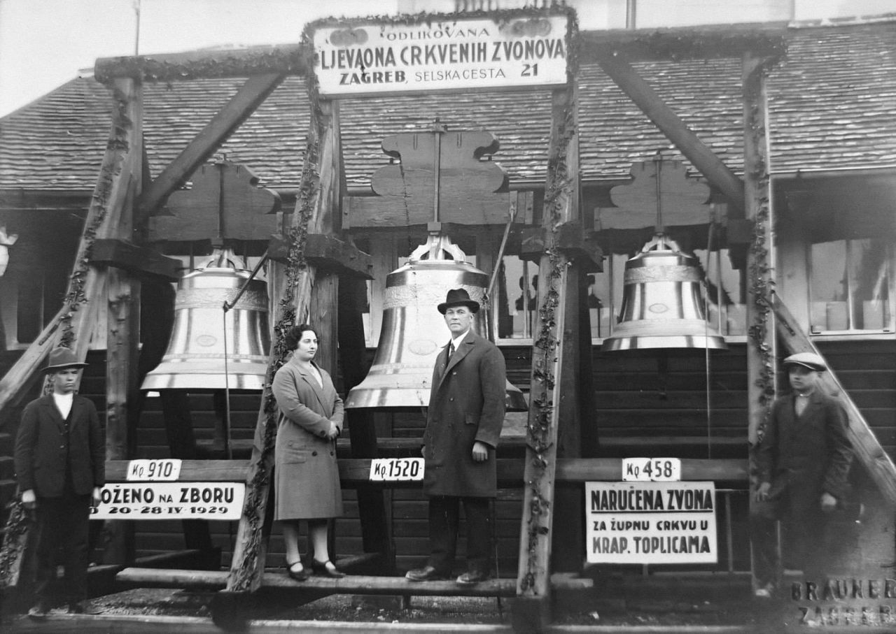 Selska cesta 1929. godine. Ljevaona crkvenih zvona u Selskoj 21